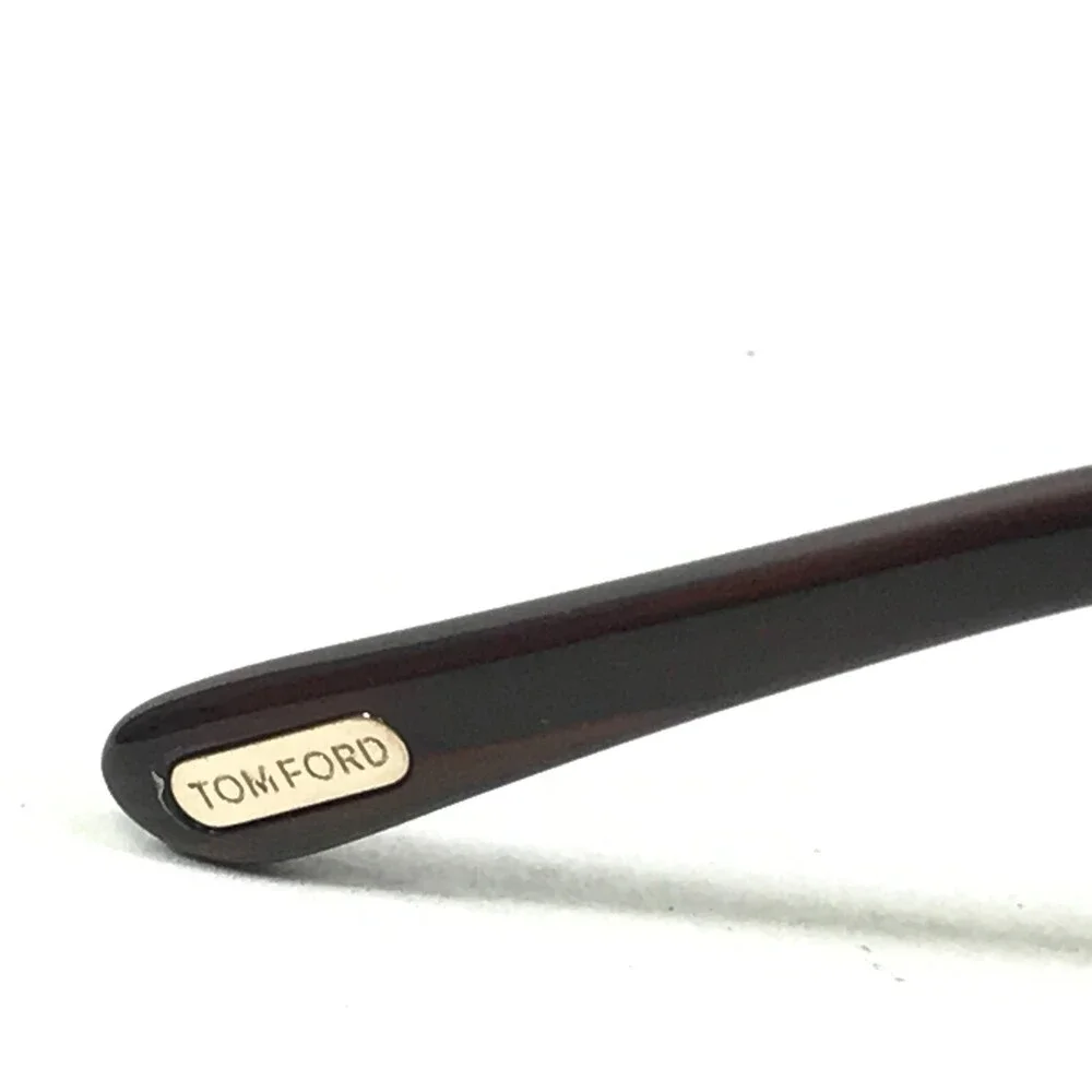 Tom Ford Eyeglasses Frames TF5076 U60 Brown Gold Cat Eye Full Rim 51-16-135